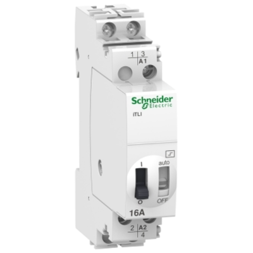 Schneider 16A Latching Relay, Durable Relay with Latching Mechanism, Rated for 16A Operation, Suitable for Efficient Lighting and Motor Control Systems